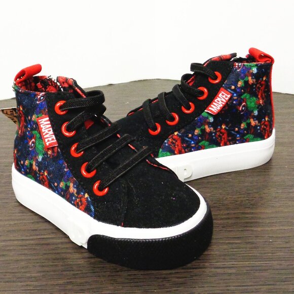 Brand New Ground Up Marvel Lace-Up High-Top Sneakers. MultiColor ETML5007FL F55 - Picture 6 of 9